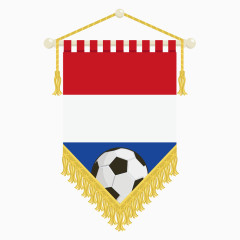 国旗足球锦旗