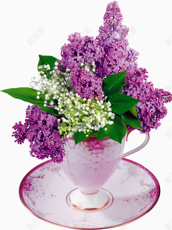 丁香花花瓶