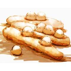 毛毛虫面包小鸡