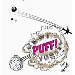 飞机滑落的爆破效果