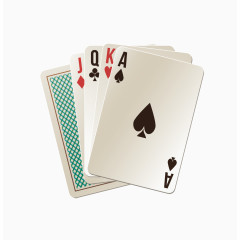 扑克牌矢量素材组合