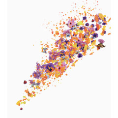 彩色卡通设计花朵母亲节