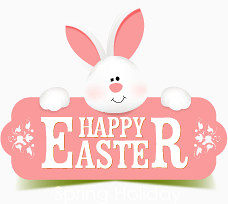 小兔子标签素材