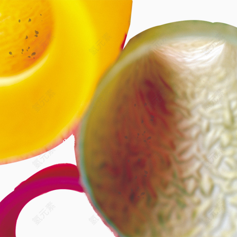 鲜嫩蜜桃水果瓣