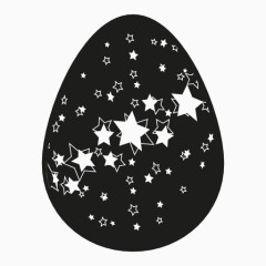 五角星图案的复活节彩蛋图标