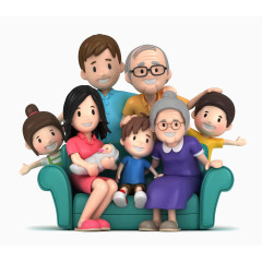 团结友爱的家人