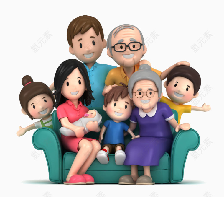团结友爱的家人