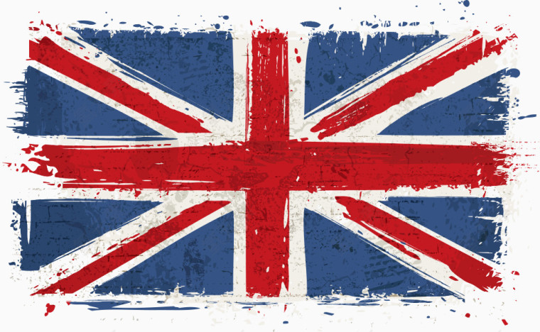 矢量怀旧英国国旗
