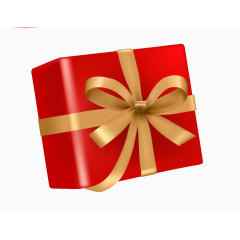 红色金丝带礼盒