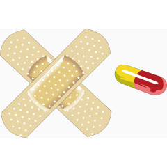 卡通医疗创可贴药