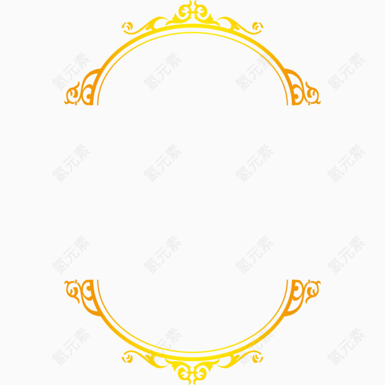 邀请函模板黄色花纹