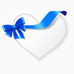 蝴蝶结爱心标签