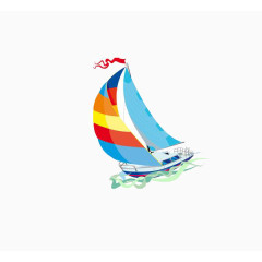 彩色帆船