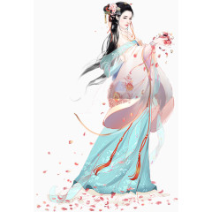 跳舞的轻纱美女