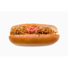 营养丰富的炒面面包矢量