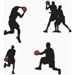 打篮球矢量图