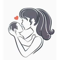 简约温馨母婴logo