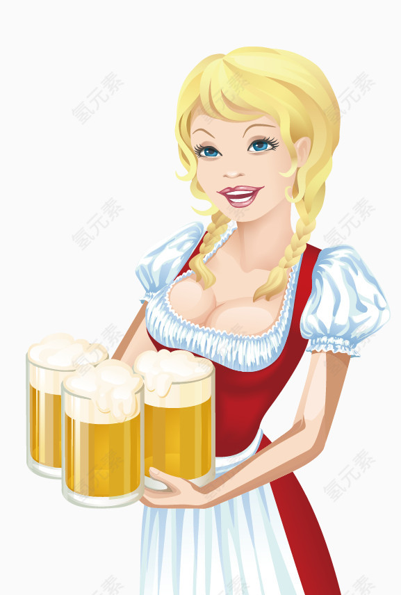 卖啤酒的服务员