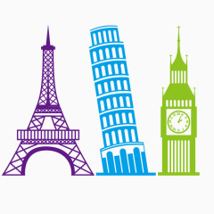 欧洲建筑矢量图片