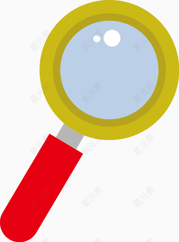 放大镜矢量素材