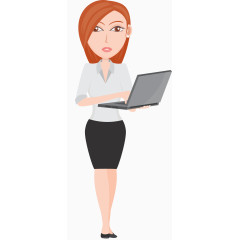 商务女性设计矢量素材