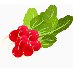 卡通手绘小红萝卜 