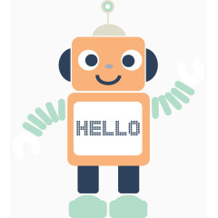 卡通机器人印花