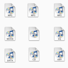 音乐文件风格图标