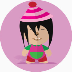 男孩卡通字符开朗孩子学校微笑男孩表达