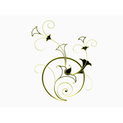 喇叭花装饰图案