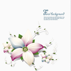 矢量素材卡通手绘鲜花