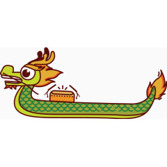 卡通手绘端午龙舟