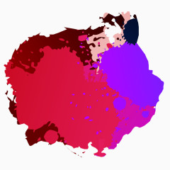 绚丽水彩墨滴高清免抠元素素材