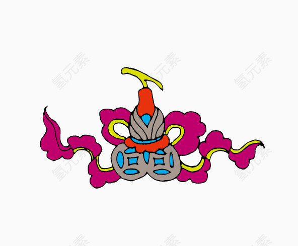 卡通中国吉祥刺青图案元素