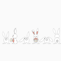 兔子系列图卡通