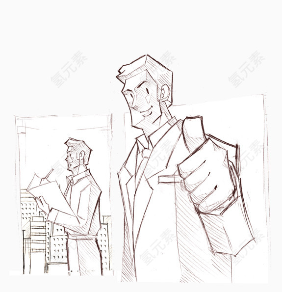 小清新商务插画 