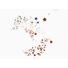 矢量炫彩背景星星