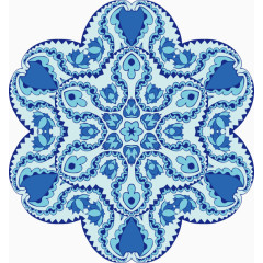 抽象花卉瓷器纹样