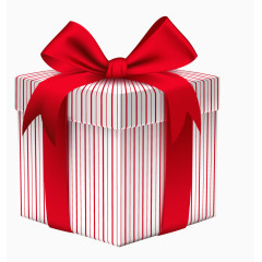 卡通清新红色礼盒子
