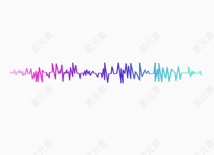 抽象声波音符素材