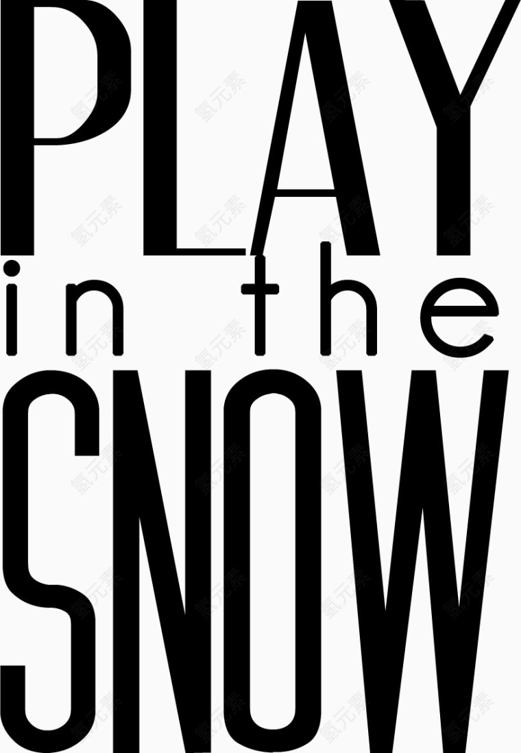 字母艺术字图标矢量图