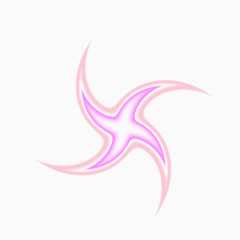 五彩风车形状效果图案