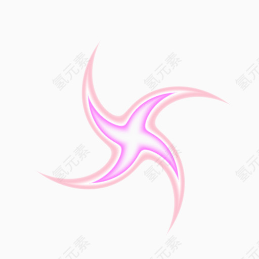 五彩风车形状效果图案