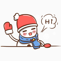 卡通人物雪人素材PNG
