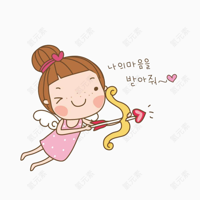 射丘比特之箭的小女孩
