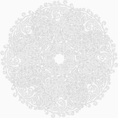 浅灰蕾丝边椭圆圆圈