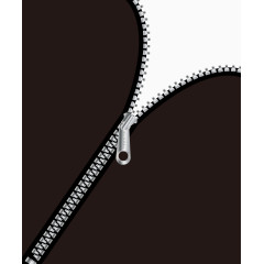 卡通拉链拉锁名片