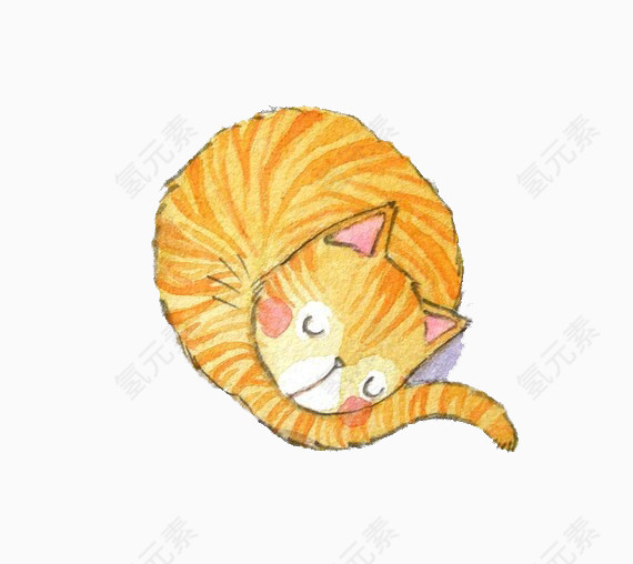 卡通手绘小猫咪 