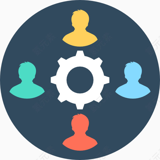 公司团队商务使用免抠图标icon