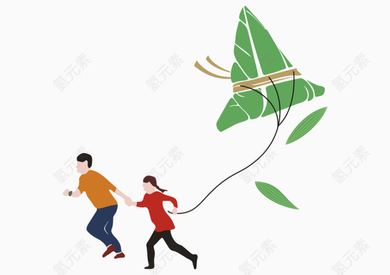 手绘端午节创意图